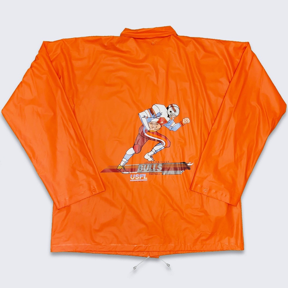 Jacksonville Bulls Vintage 80s USFL Rain Jacket